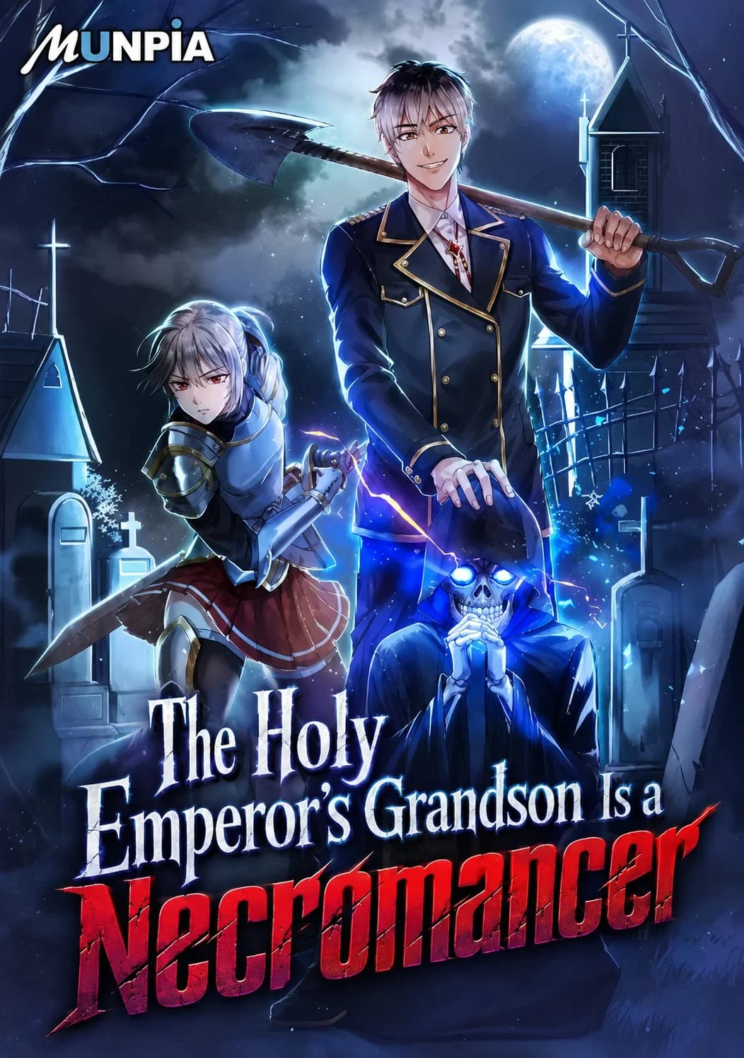 The Holy Emperor's Grandson Is a Necromancer Manga Cover